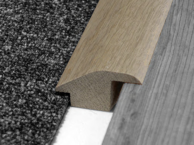 wood to carpet/tile